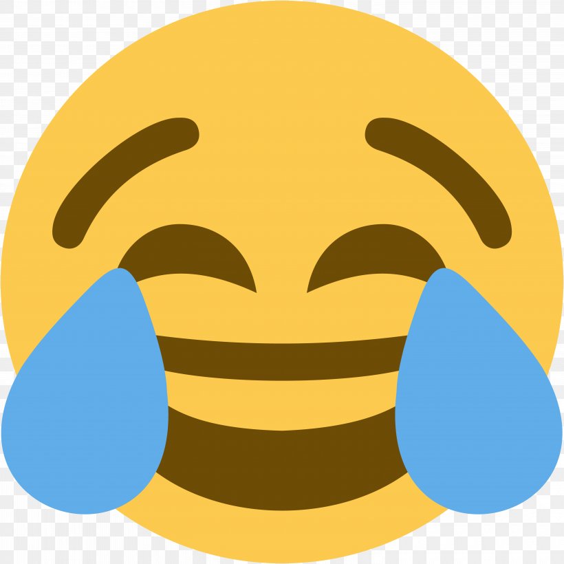 Face With Tears Of Joy Emoji Crying Sticker Discord PNG 6000x6000px