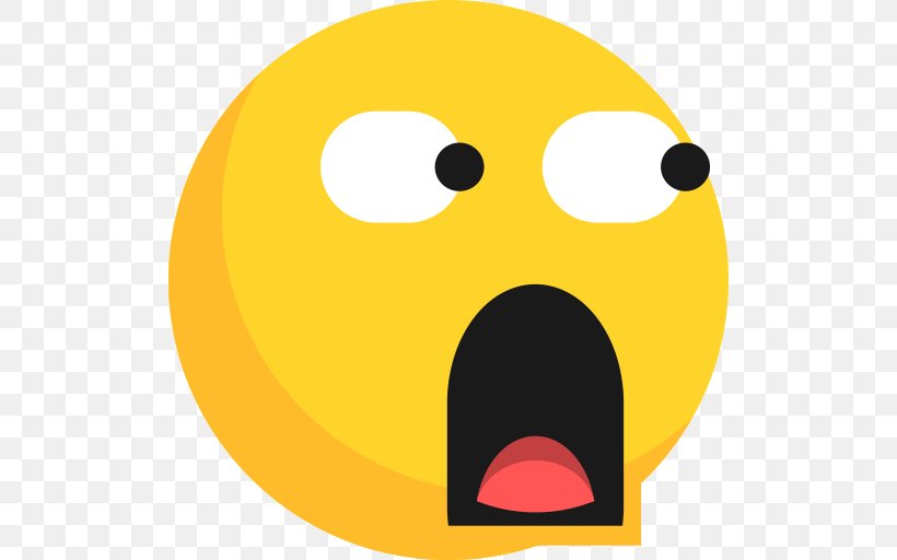 Glared Shocked Surprised Emoji Transparent C PNG 512x512px Smiley
