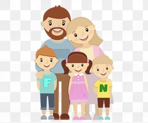 Father Happy - Happy Family Cartoon PNG