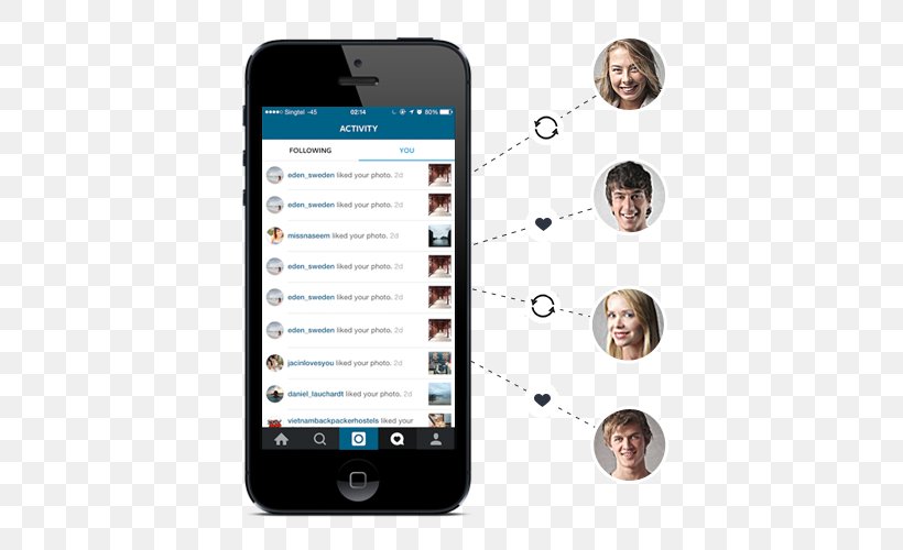 Smartphone Instagram Digital Marketing Handheld Devices, PNG, 500x500px, Smartphone, Cellular Network, Communication, Communication Device, Digital Marketing Download Free
