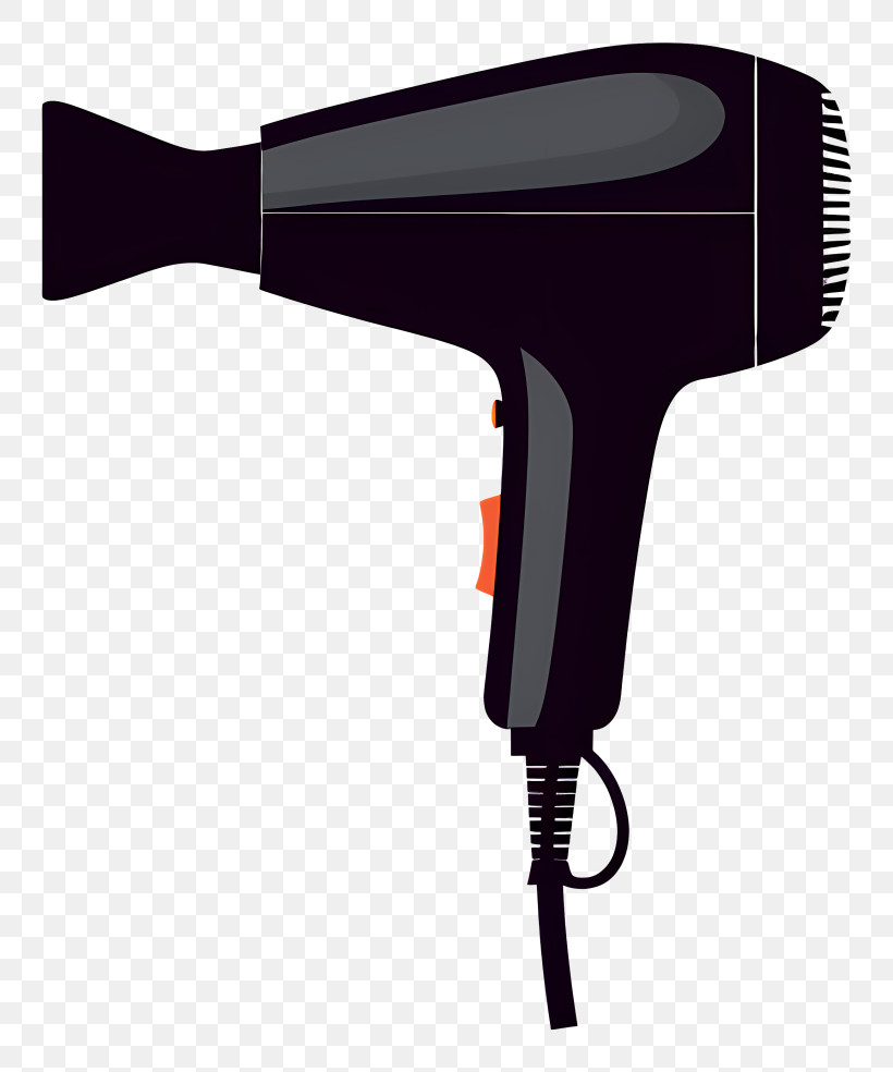 Black Hair Dryer - Black Electric Hair Dryer For Styling PNG