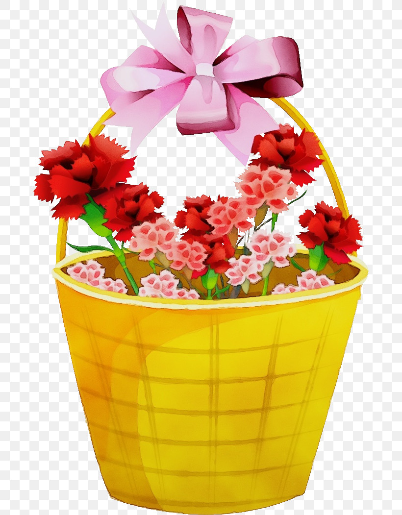 Flowerpot Present Gift Basket Basket Cut Flowers, PNG, 685x1051px, Flower Bouquet Basket, Basket, Bouquet, Cut Flowers, Flower Download Free