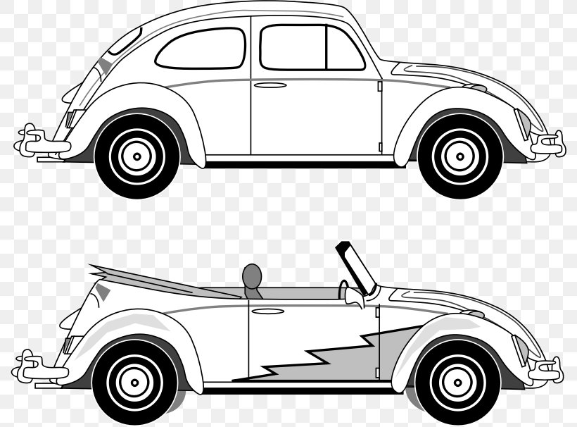 Volkswagen Beetle Car Volkswagen Type 2 Volkswagen 181, PNG, 790x606px, Volkswagen Beetle, Automotive Design, Automotive Exterior, Black And White, Brand Download Free