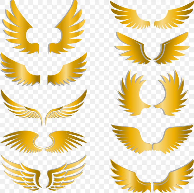 Clip Art, PNG, 2230x2225px, Wing, Beak, Gold, Rgb Color Model, Symbol Download Free