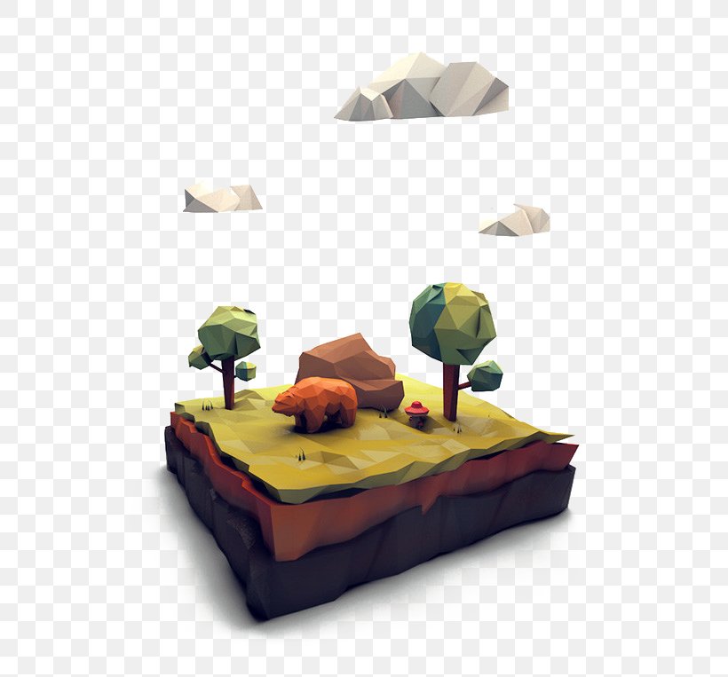 Low Poly 3D Computer Graphics Polygon Art Illustration, PNG, 600x763px, 3d Computer Graphics, Low Poly, Art, Bed, Behance Download Free