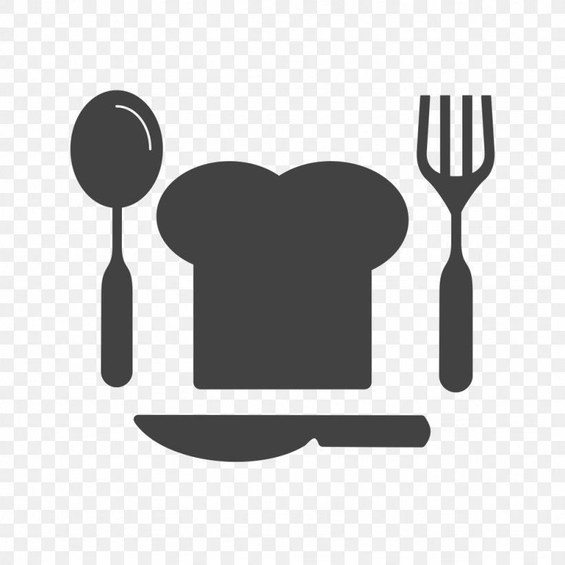 Spoon Fork Kitchen Vector Graphics Chef, PNG, 1024x1024px, Spoon, Black And White, Brand, Chef, Cutlery Download Free