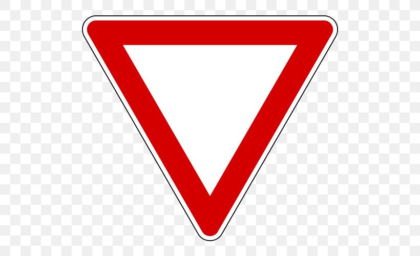 Traffic Sign Road Highway Yield Sign, PNG, 500x500px, Traffic Sign, Area, Brand, Detour, Driving Download Free