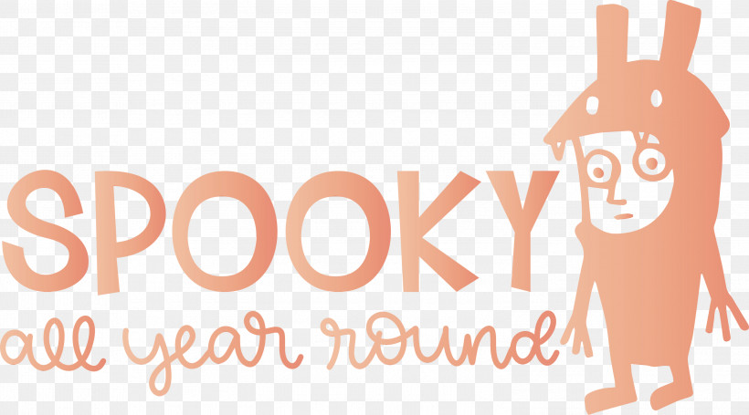 Logo Cartoon Skin Meter Human, PNG, 2999x1666px, Spooky, Cartoon, Halloween, Happiness, Human Download Free