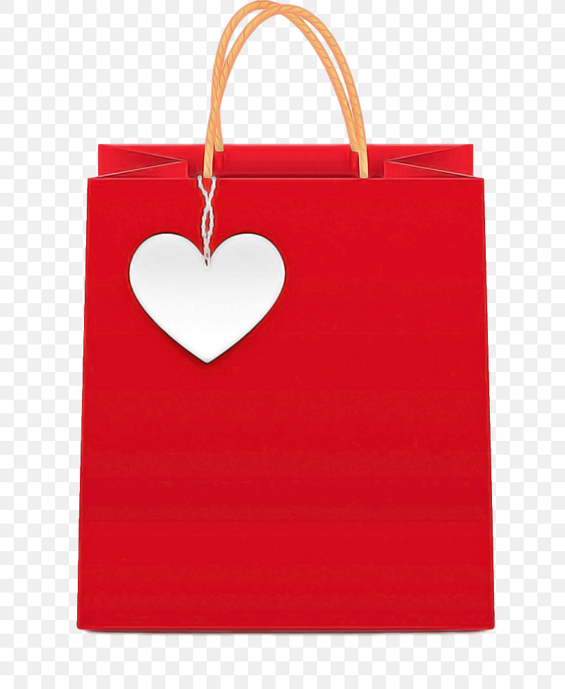 Shopping Bag, PNG, 668x1000px, Red, Bag, Handbag, Heart, Luggage And Bags Download Free