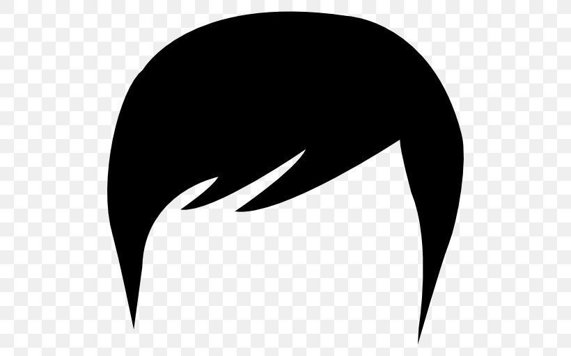 Silhouette Hair, PNG, 512x512px, Silhouette, Black, Black And White, Crescent, Hair Download Free