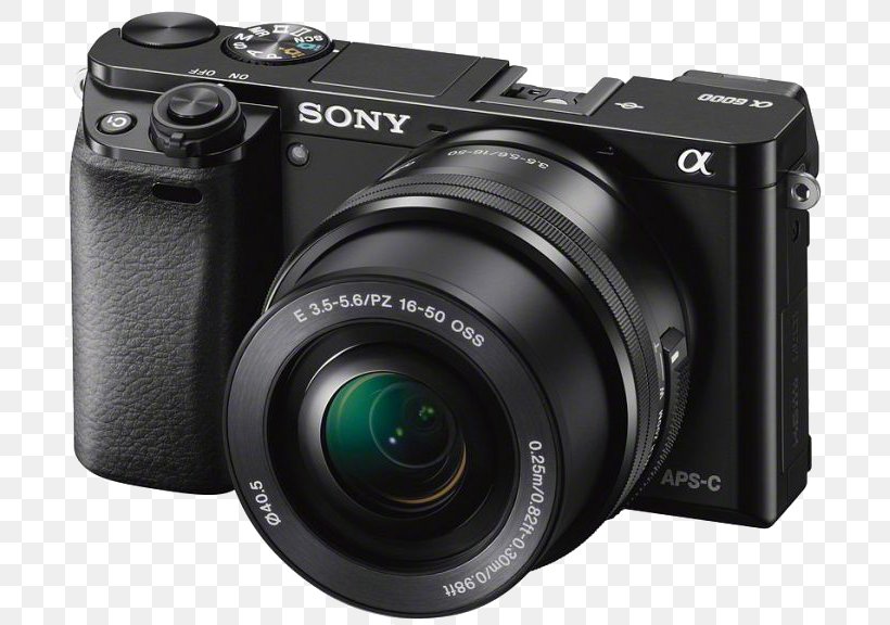 Sony α6000 Mirrorless Interchangeable-lens Camera Kit Lens Sony E PZ 16-50mm F/3.5-5.6 OSS, PNG, 700x576px, Camera, Active Pixel Sensor, Apsc, Camera Accessory, Camera Lens Download Free