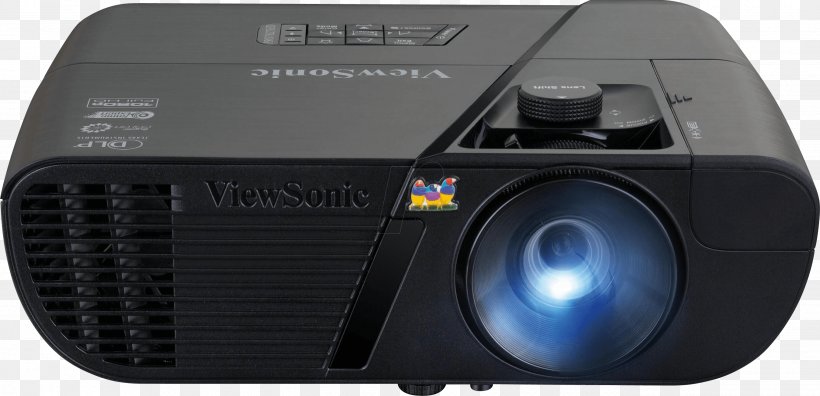 ViewSonic LightStream PJD5555W Projector 1080p Home Theater Systems, PNG, 2697x1305px, Viewsonic Lightstream Pjd5555w, Audio Receiver, Computer Monitors, Digital Light Processing, Electronic Device Download Free
