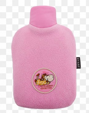 Pink Hot Water Bottle - Hot Water Bottle Gratis Bag PNG