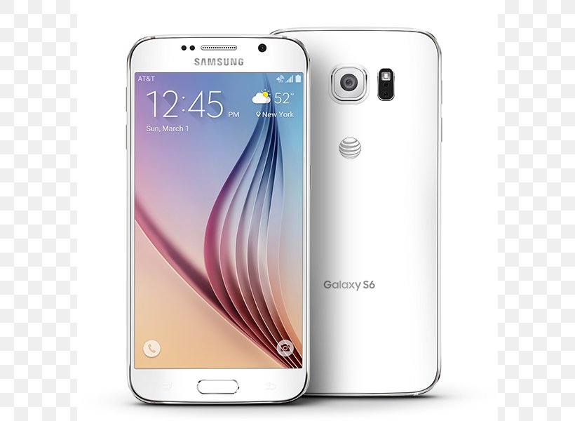 Samsung Galaxy S6 White Android Unlocked, PNG, 800x600px, Samsung Galaxy S6, Android, Att, Cellular Network, Communication Device Download Free
