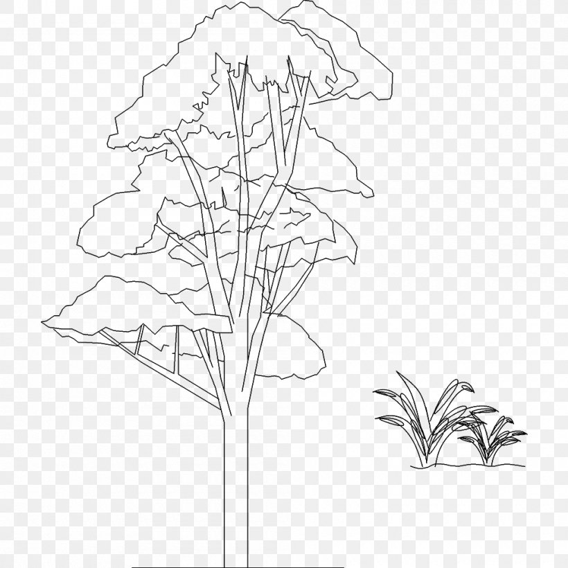Twig Floral Design Sketch, PNG, 1000x1000px, Twig, Artwork, Black And White, Branch, Drawing Download Free