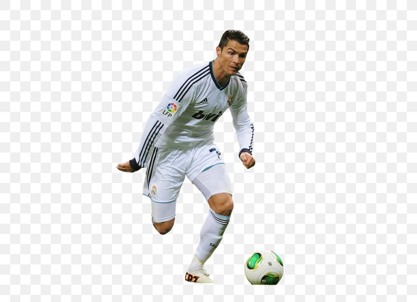 Cristiano Ronaldo Real Madrid C.F. Football Rendering Team Sport, PNG, 431x594px, Cristiano Ronaldo, Ball, Baseball Equipment, Football, Football Player Download Free