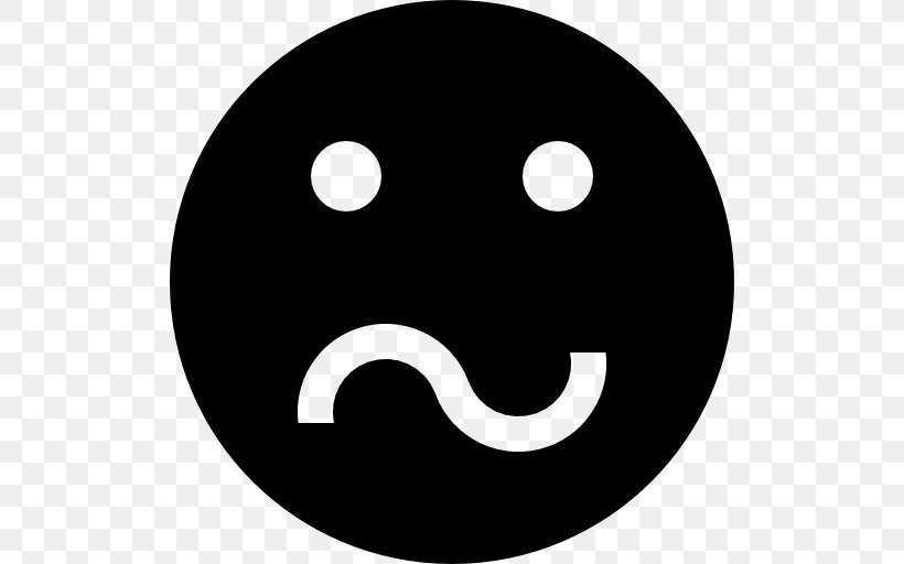 Emoticon Smiley Face, PNG, 512x512px, Emoticon, Avatar, Black, Black And White, Face Download Free