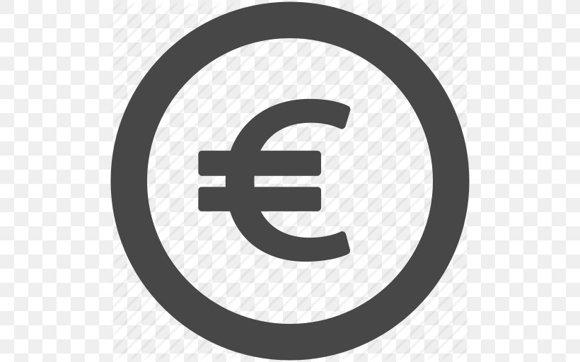 Euro Sign Euro Coins Pound Sterling, PNG, 512x512px, Euro, Black And White, Brand, Coin, Currency Download Free