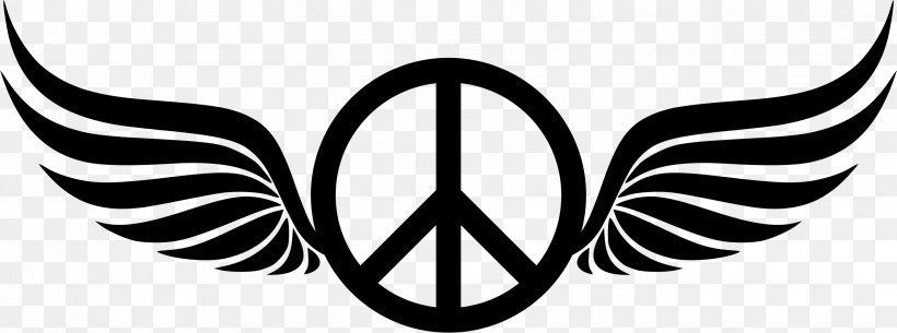 Peace Symbols Clip Art, PNG, 2242x834px, Peace Symbols, Art, Black And White, Color, Leaf Download Free