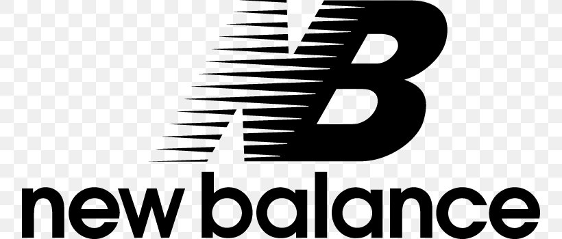 New Balance Logo Shoe Sneakers, PNG, 756x350px, New Balance, Black And White, Brand, Company, Footwear Download Free