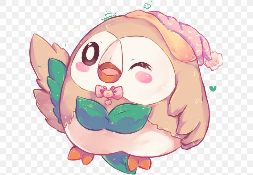 Rowlet May 10 Drawing Nose, PNG, 631x567px, Watercolor, Cartoon, Flower, Frame, Heart Download Free