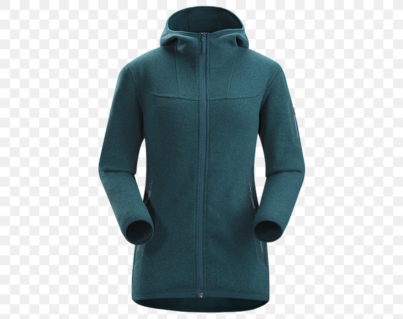 Hoodie Arc'teryx Jacket Polar Fleece Clothing, PNG, 650x650px, Hoodie, Active Shirt, Clothing, Electric Blue, Hood Download Free