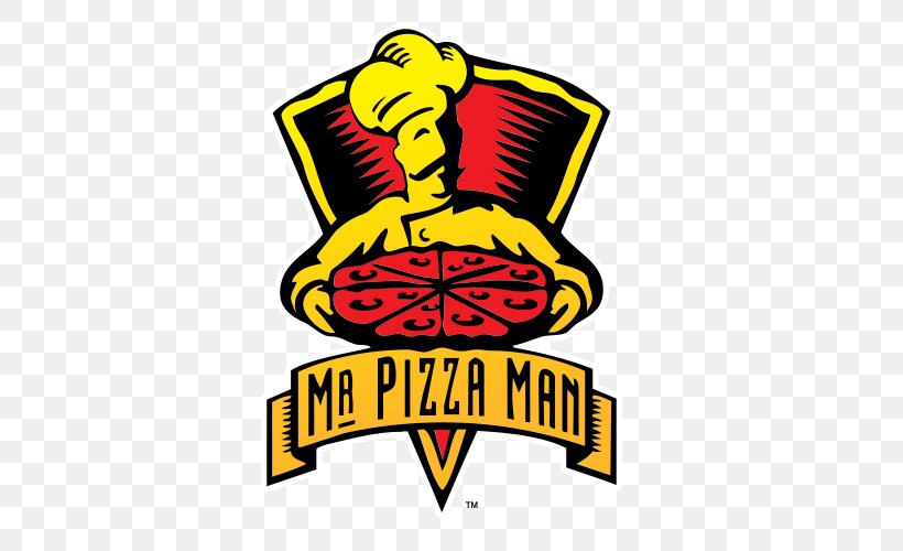 Mr Pizza Man San Mateo Take-out Mr. Pizza Man Pizza Delivery, PNG, 500x500px, Pizza, Area, Artwork, Brand, Daly City Download Free