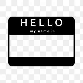 Name Plat - Name Tag Black Brand Logo PNG