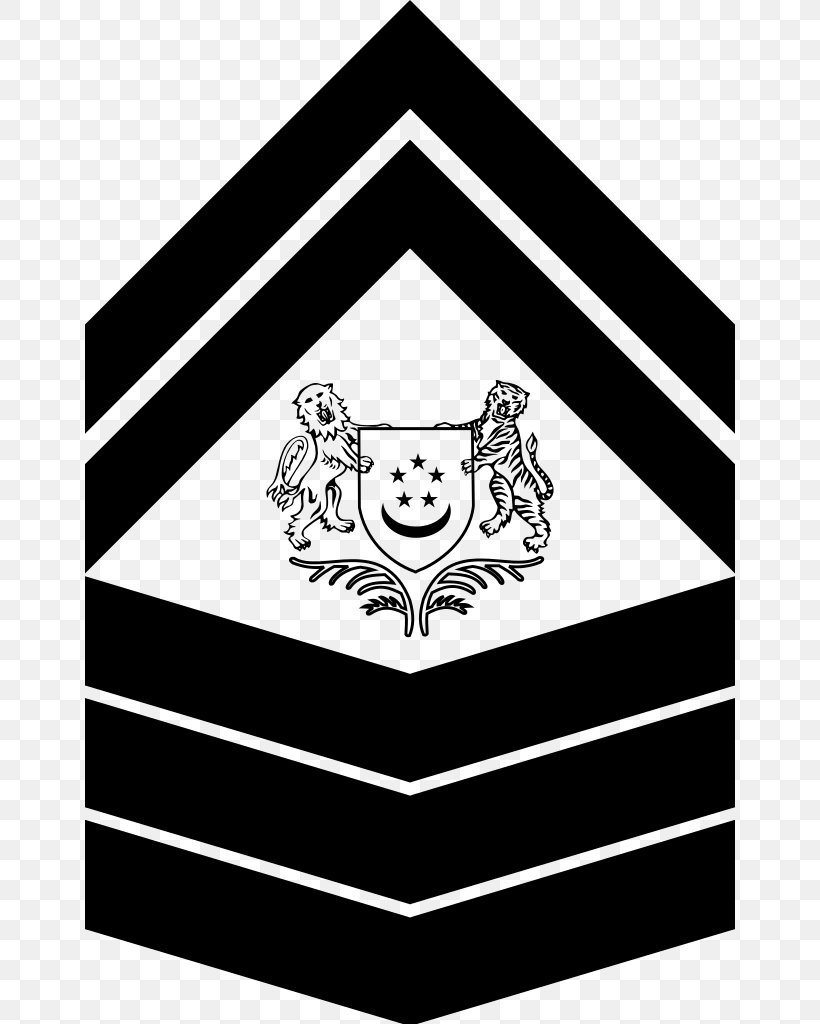 Singapore Armed Forces Sergeant Major Warrant Officer Military, PNG, 650x1024px, Singapore Armed Forces, Area, Army, Black, Black And White Download Free