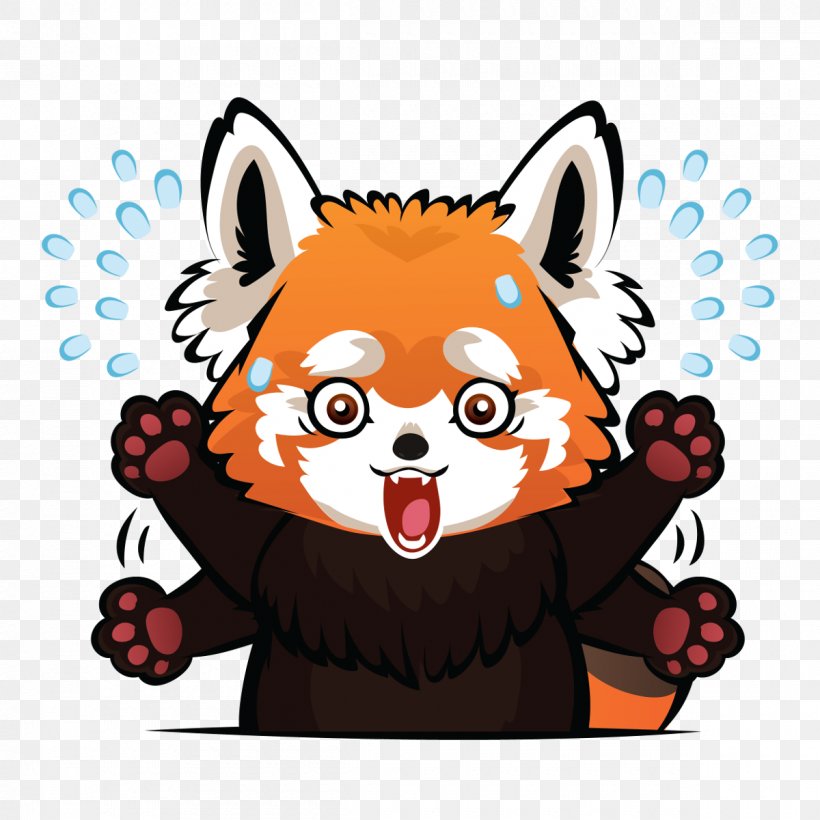 Whiskers Panic Red Panda Clip Art, PNG, 1200x1200px, Whiskers, Anxiety, Art, Bear, Carnivoran Download Free