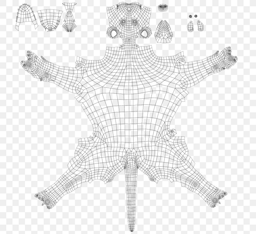 White Starfish Pattern, PNG, 750x750px, White, Black And White, Monochrome, Starfish, Symmetry Download Free