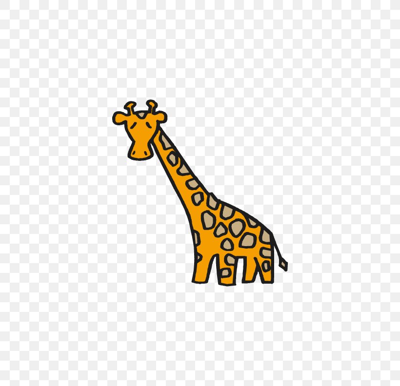 Giraffe Cuteness Cartoon Clip Art, PNG, 612x792px, Giraffe, Area, Cartoon, Cuteness, Drawing Download Free