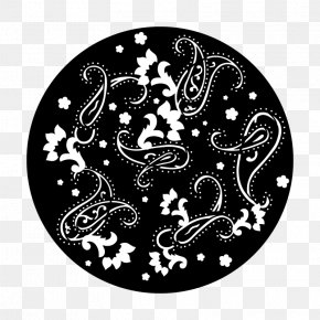 Paisley Motif - Gobo Light Paisley Pattern PNG
