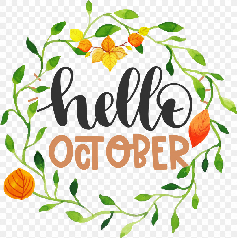 Hello October Autumn, PNG, 1746x1758px, Hello October, Autumn, Biology, Cut Flowers, Floral Design Download Free