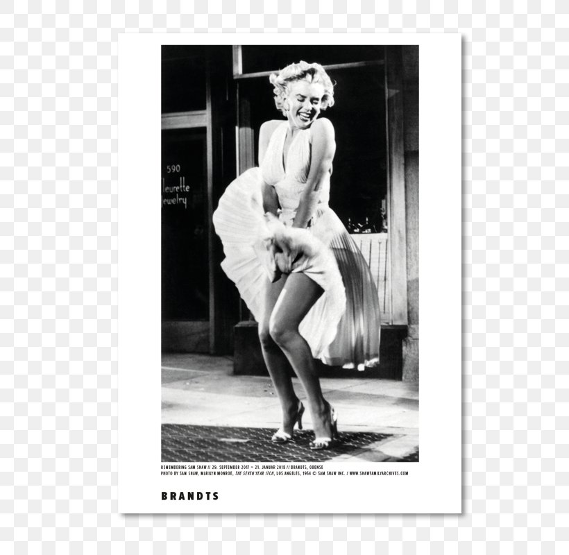 White Dress Of Marilyn Monroe Poster Printmaking, PNG, 800x800px, White Dress Of Marilyn Monroe, Actor, Billy Wilder, Black And White, Dress Download Free
