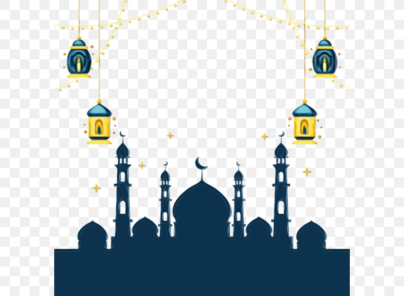 Eid Al-Fitr, PNG, 600x600px, Watercolor, Eid Aladha, Eid Alfitr, Eid Mubarak, Fasting In Islam Download Free