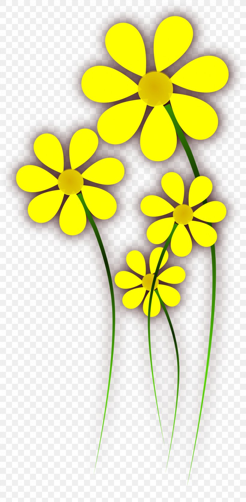 Flower Yellow Common Daisy Clip Art, PNG, 1175x2400px, Flower, Art, Blue, Common Daisy, Cut Flowers Download Free