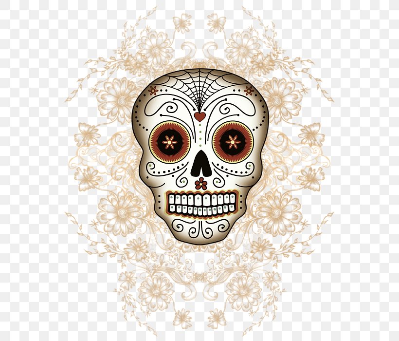 Calavera Skull Day Of The Dead Mexican Cuisine Art, PNG, 565x700px, Calavera, Art, Bone, Bronze, Day Of The Dead Download Free