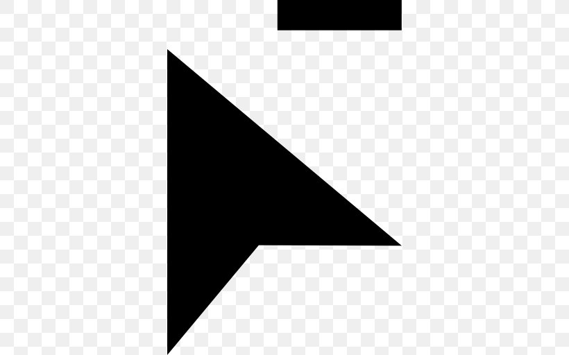 Computer Mouse Pointer Triangle Cursor Arrow, PNG, 512x512px, Computer Mouse, Author, Black, Black And White, Brand Download Free
