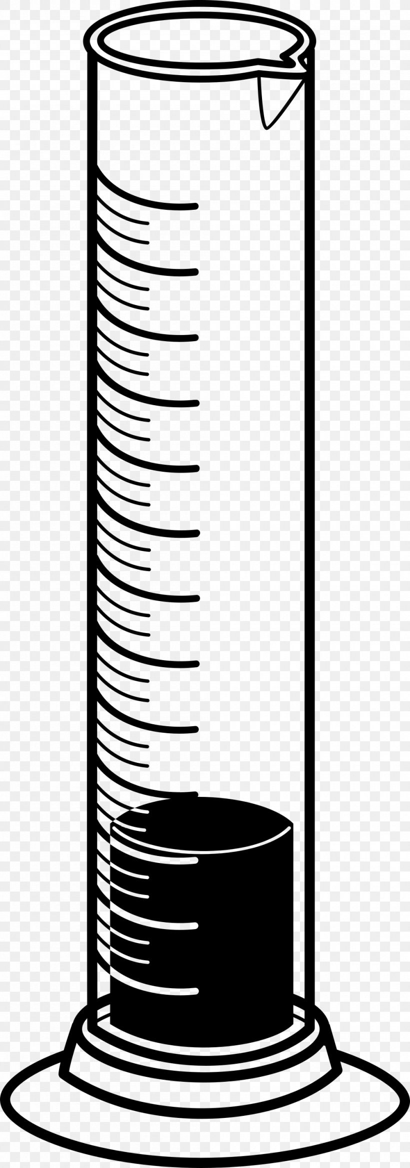 Graduated Cylinders Drawing Coloring Book Area, PNG, 1000x2845px, Graduated Cylinders, Area, Ausmalbild, Black And White, Cartoon Download Free