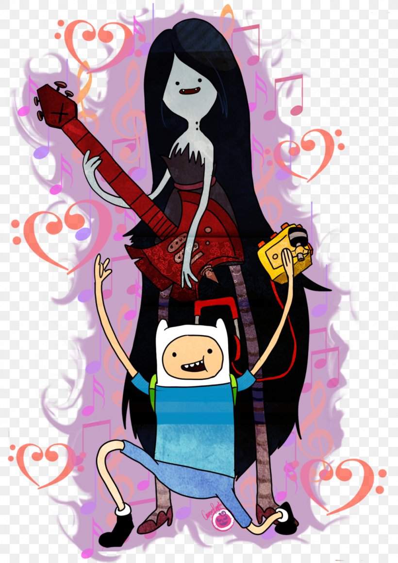 Marceline The Vampire Queen Finn The Human Princess Bubblegum Ice King Jake The Dog, PNG, 1024x1448px, Watercolor, Cartoon, Flower, Frame, Heart Download Free