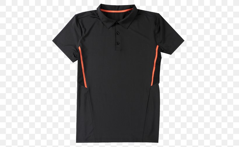 T-shirt Sleeve Polo Shirt Collar Tennis Polo, PNG, 505x505px, Tshirt, Active Shirt, Black, Black M, Collar Download Free