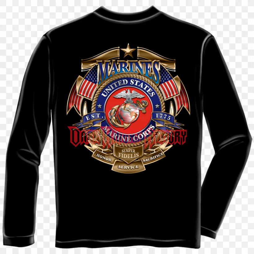 United States Marine Corps Birthday Semper Fidelis T-shirt Military, PNG, 850x850px, United States Marine Corps, Badge, Bluza, Brand, Drill Instructor Download Free