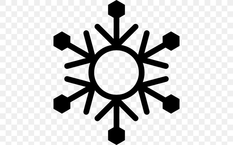 Snowflake Ice Crystals Symbol, PNG, 512x512px, Snowflake, Black And White, Cloud, Crystal, Ice Download Free