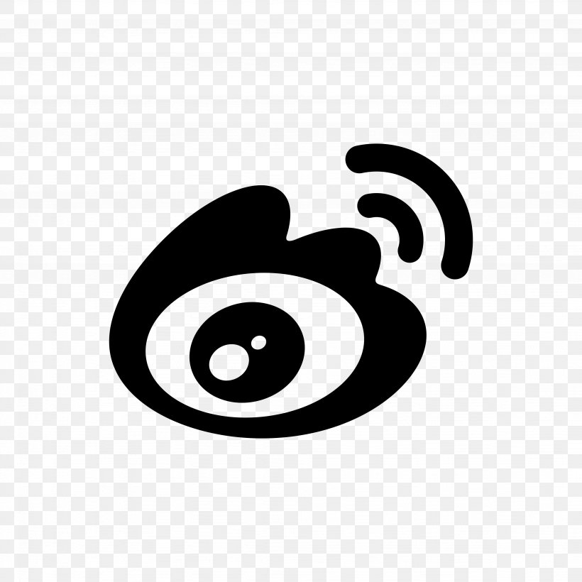 Sina Weibo Sina Corp Microblogging, PNG, 4096x4096px, Sina Weibo, Black, Black And White, Blog, Company Download Free