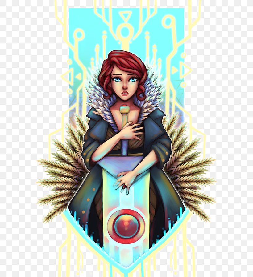 Transistor Video Game Poster, PNG, 605x900px, Watercolor, Cartoon, Flower, Frame, Heart Download Free