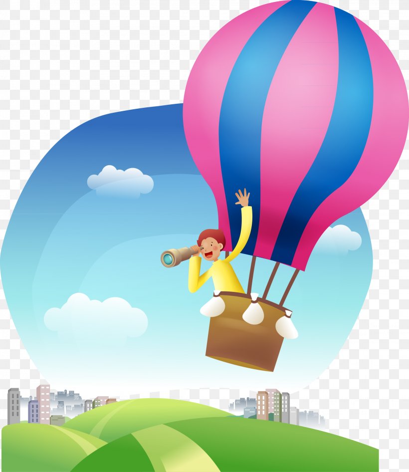 Hot Air Balloon Cartoon Illustration, PNG, 2238x2583px, Hot Air Balloon,  Animation, Balloon, Cartoon, Circumnavigation Download Free