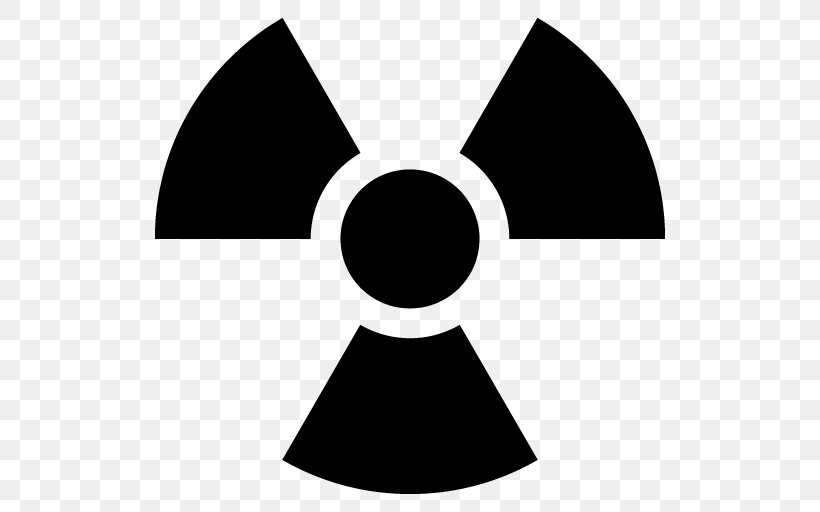 Hazard Symbol Radioactive Decay Radiation Radioactive Contamination, PNG, 512x512px, Hazard Symbol, Black, Black And White, Decal, Ionizing Radiation Download Free