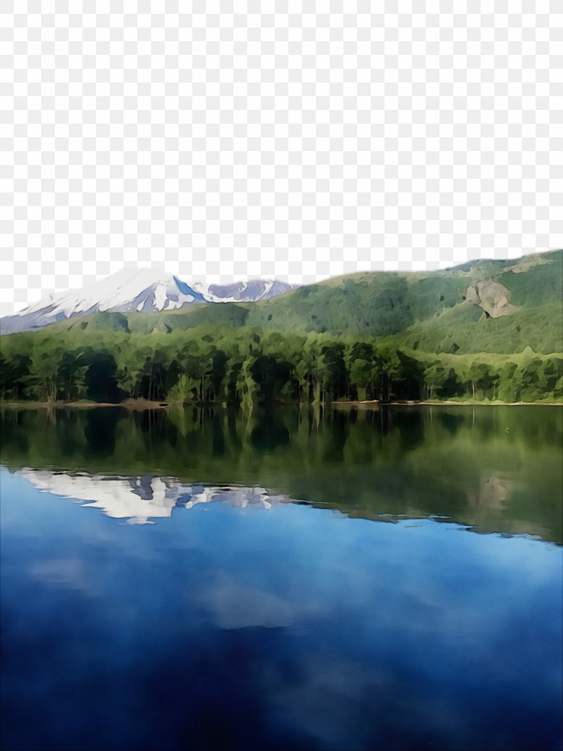 Mount Scenery Fjord Lake District Lough Crater Lake, PNG, 1080x1440px, Watercolor, Biome, Crater Lake, Fjord, Hill Station Download Free