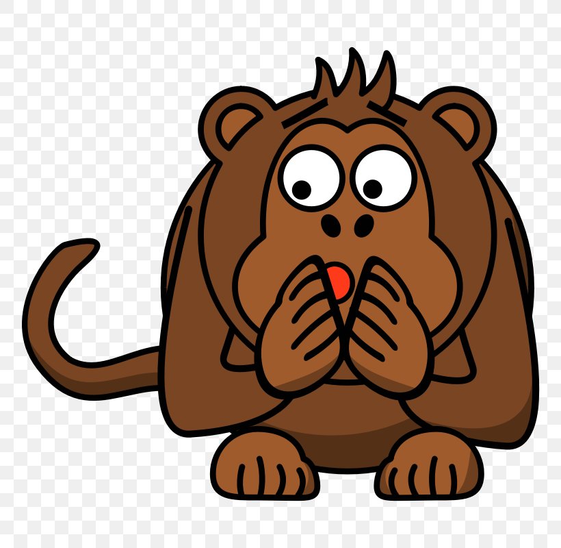 Ape Monkey Cartoon Clip Art, PNG, 800x800px, Ape, Animated Cartoon, Artwork, Big Cats, Carnivoran Download Free